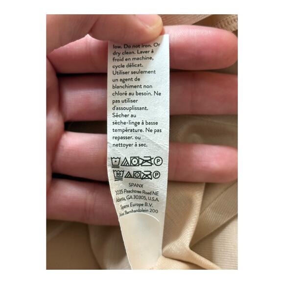 Spanx Bodysuit 10235R Thinstincts 2.0 open bust mid thigh size XL - Picture 8 of 8